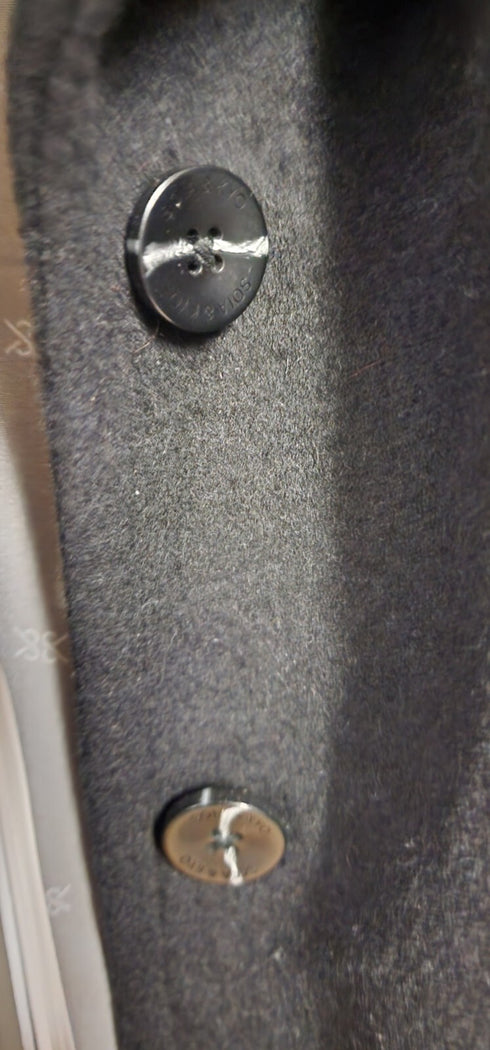 Soia & Kyo Men's Belted Single Breasted Coat Black Size Large